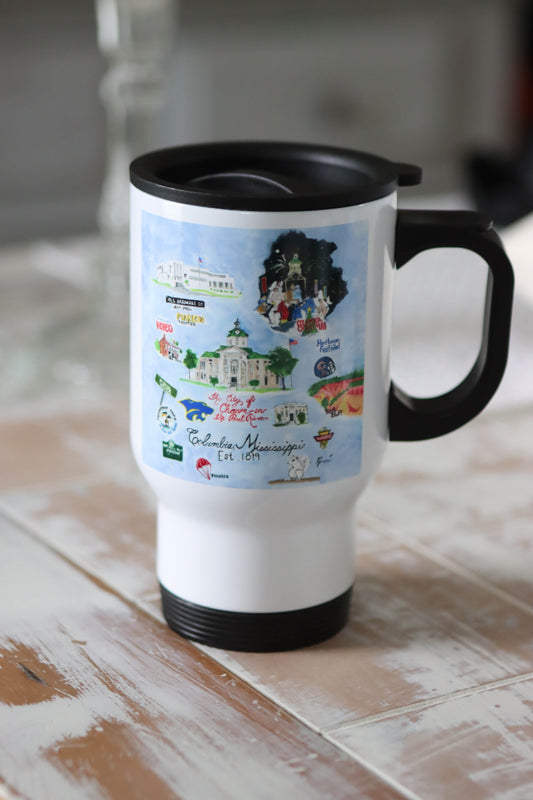 Columbia, Mississippi Travel Mug