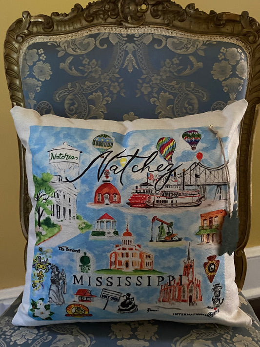 Natchez, MS Pillow