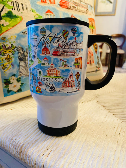 Natchez, MS Travel Mug