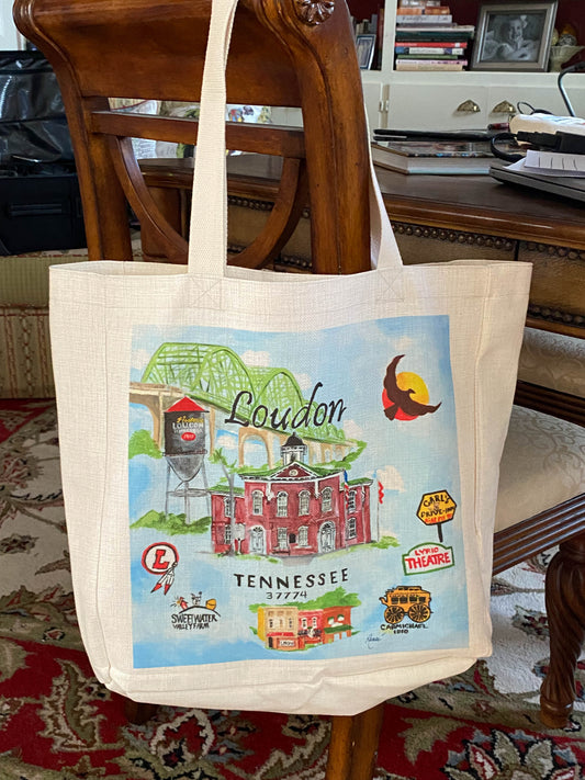 Loudon, Tennessee Canvas bag