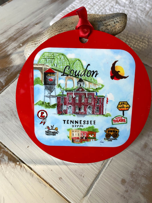 Loudon, Tennessee Christmas Ornament