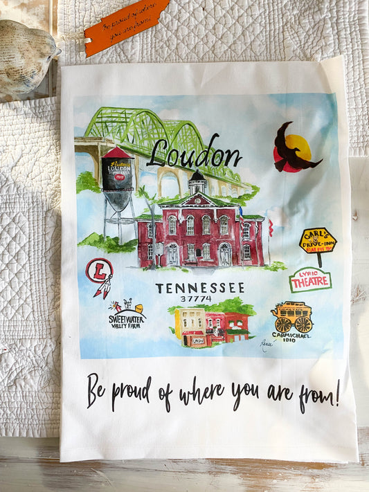 Loudon, Tennessee Tea Towels