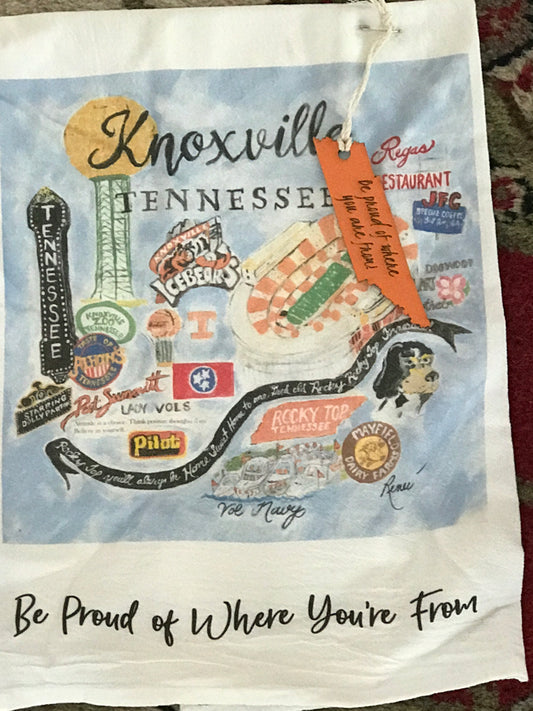 Knoxville, TN Tea Towel