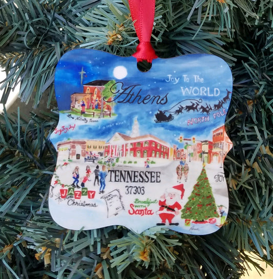 Athens, TN Christmas Ornament