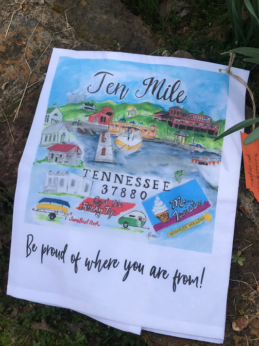 Ten Mile, TN Tea Towel