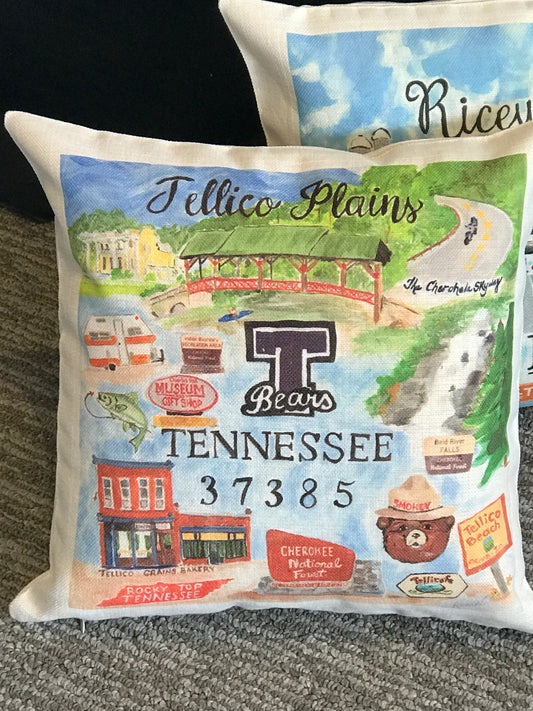 Tellico Plains, TN Pillow