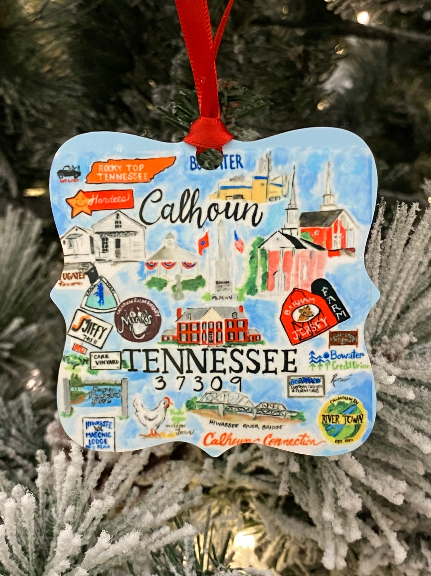 Calhoun, TN Christmas Ornament