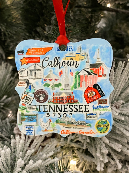 Calhoun, TN Christmas Ornament