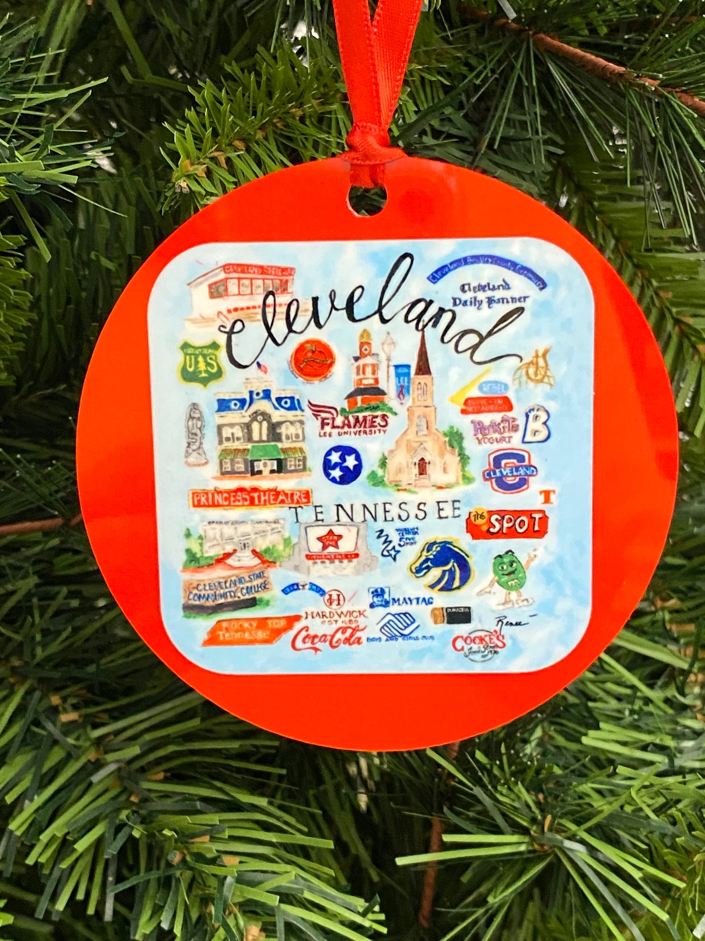 Cleveland, TN Christmas Ornament