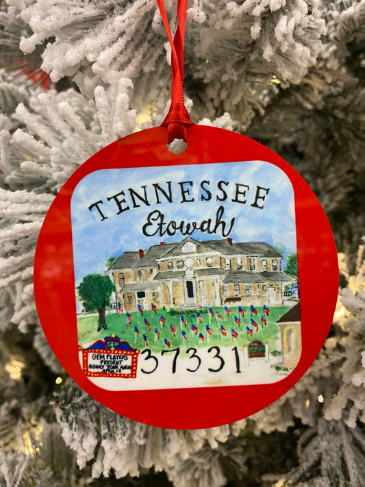 Etowah, TN Christmas Ornament