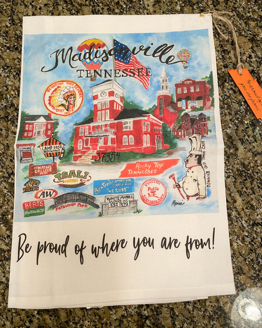 Madisonville, TN Tea Towel