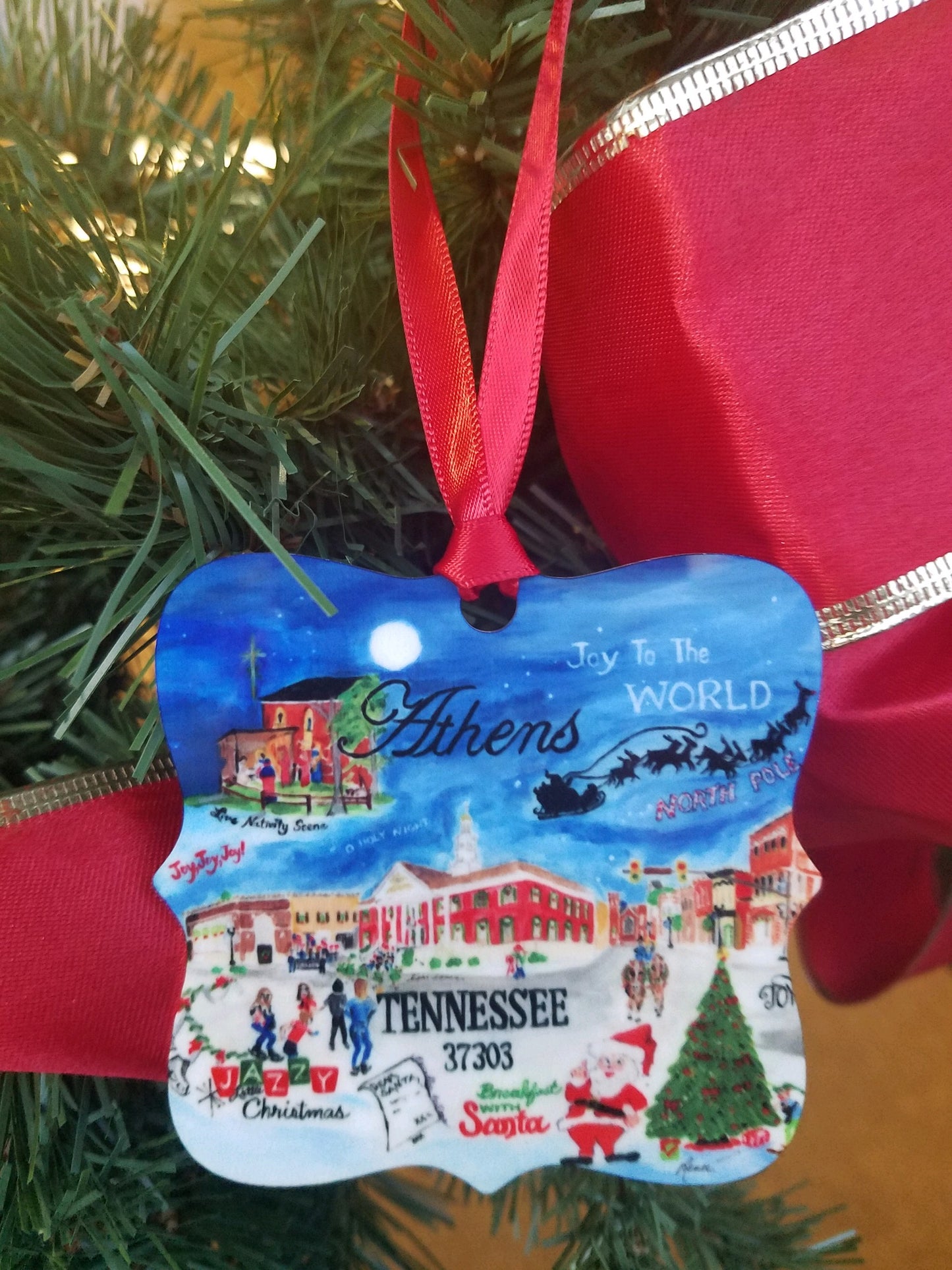 Athens, TN Christmas Ornament