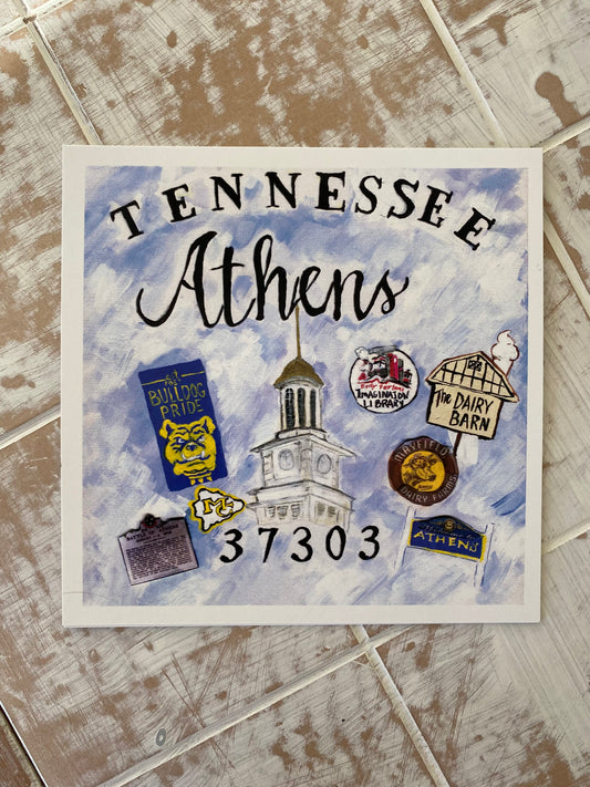 Athens, TN Post Card