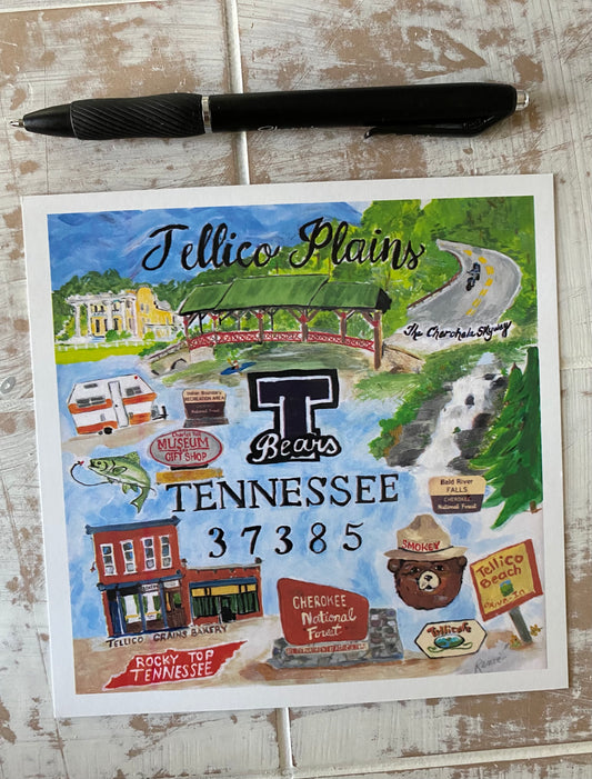 Tellico Plains, TN Post Card