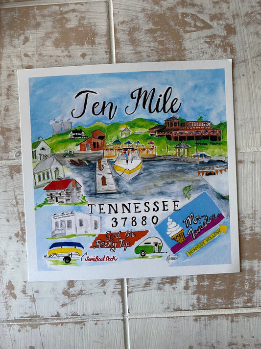 Ten Mile, TN Post Card