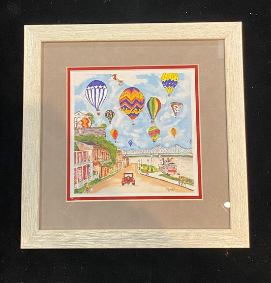 Natchez Balloon Framed Print